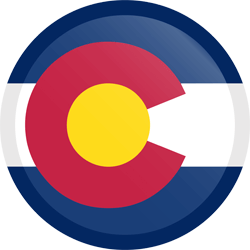 Flag of Colorado - Button Round