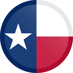 Flag of Texas - Button Round