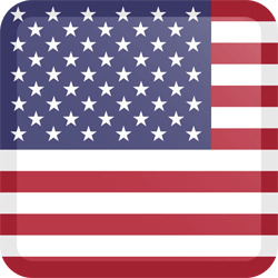Flag of the United States - Flag of the USA - Flag of America - Button Square