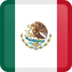 Flag of Mexico - Button Square