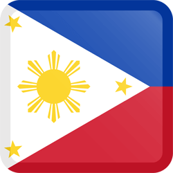 Flag of the Philippines - Button Square
