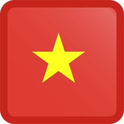 Flag of Vietnam - Button Square