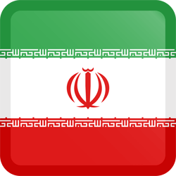 Flag of Iran - Button Square