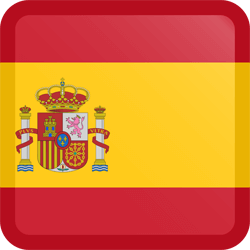 Flag of Spain - Button Square