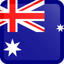 Flag of Australia - Button Square