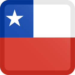 Flag of Chile - Button Square