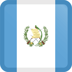 Flag of Guatemala - Button Square