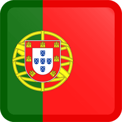 Flag of Portugal - Button Square