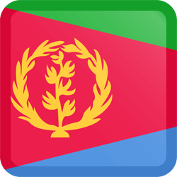 Flag of Eritrea - Button Square