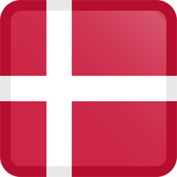Flag of Denmark - Button Square