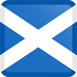 Flag of Scotland - Button Square