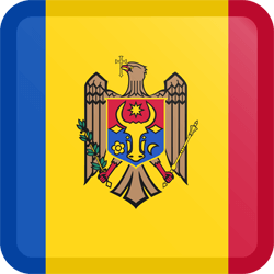 Flag of Moldova - Button Square