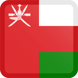 Flag of Oman - Button Square