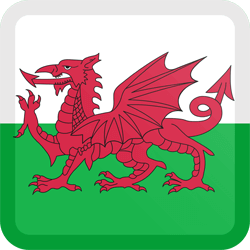 Flag of Wales - Button Square