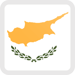 Flag of Cyprus - Button Square