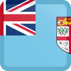 Flag of Fiji - Button Square