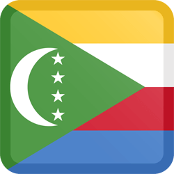 Flag of Comoros - Button Square