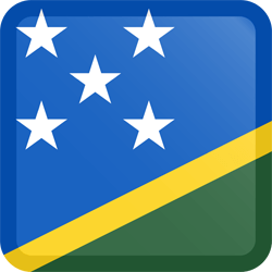 Flag of the Solomon Islands - Button Square
