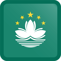 Flag of Macao - Button Square