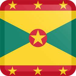 Flag of Grenada - Button Square