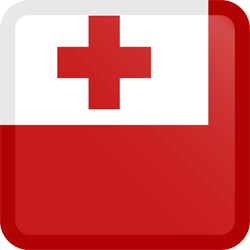 Flag of Tonga - Button Square