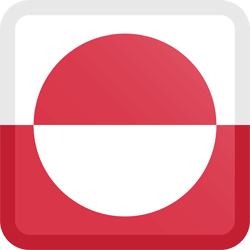 Flag of Greenland - Button Square