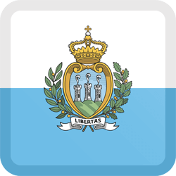 Flag of San Marino - Button Square