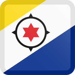 Flag of Bonaire - Button Square