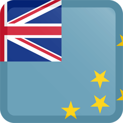 Flag of Tuvalu - Button Square