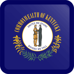Flag of Kentucky - Button Square