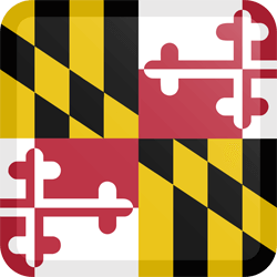 Flag of Maryland - Button Square