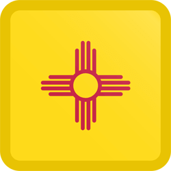 Flag of New Mexico - Button Square