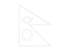 Flag of Nepal - A4