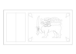 Flag of Sri Lanka - A4