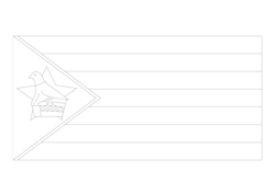 Flag of Zimbabwe - A4