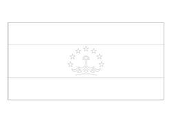 Flag of Tajikistan - A4
