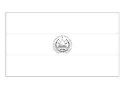 Flag of El Salvador - A4