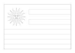 Flag of Uruguay - A4