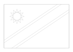 Flag of Namibia - A4