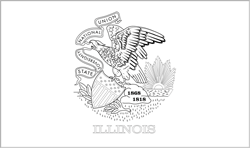 Flag of Illinois - A4