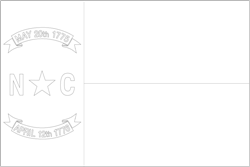 Flag of North Carolina - A4