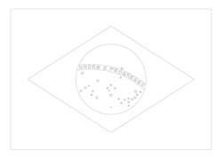 Vlag van Brazilië - A4