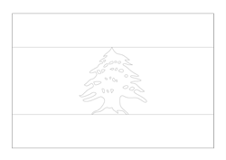 Vlag van Libanon - A4
