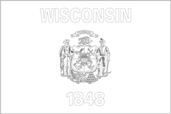 Vlag van Wisconsin - A4