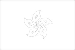 Drapeau de Hong Kong - A4