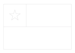 Flagge von Chile - A4