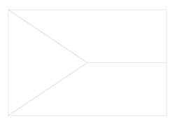 Flagge der Tschechischen Republik - A4