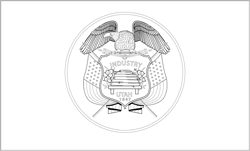 Flagge von Utah - A4