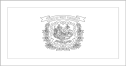 Flagge von West Virginia - A4