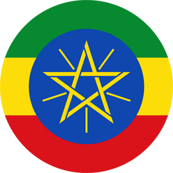 Flag of Ethiopia - Round